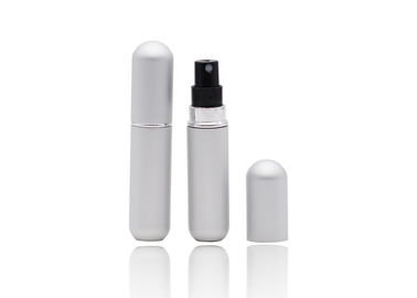 Taşınabilir Parlak Gümüş Alüminyum Doldurulabilir Parfüm Sprey Şişesi Alt Dolgulu Tip