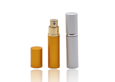 Dolum Parfüm Atomizer Sprey Şişesi Makyaj Parfüm Paketi Için Altın Rengi 5ml