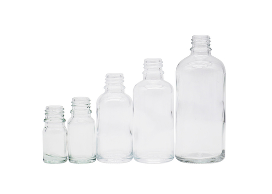Empty Glass Dropper Bottles 30ml 50ml Transparent Dropper Bottles For Essential Oils