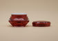 Elmas Kozmetik Krem Kapları, Kırmızı Renkli Arcylic Küçük Kozmetik Saksıları