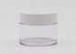 PETG Plastik Krem Kavanoz Güzellik Ürünleri İçin PP Beyaz Kapaklı Kozmetik Ambalajları