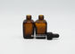 Amber Clear Essential Oil Özelleştirilmiş 15ml Cam Damlalık Şişeler