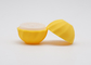 Küçük MOQ Sarı Kozmetik Dudak Balsamı Tüpü 7g Plastik Top Şekli Dudak Balsamı Tüpü