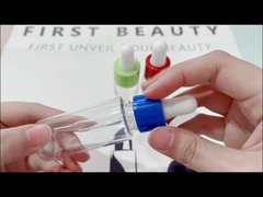 Various Capacity Plastic Essential Oil Bottle Transparent Plastic Bottle With Black And Blue Dropper