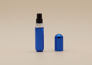 Mavi Yeniden Kullanılabilir Parfüm Sprey Şişesi Alüminyum Kılıflı Okside Yüzey İşleme