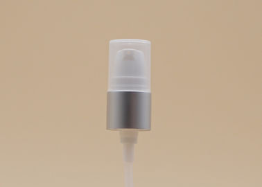 18mm Kozmetik Tedavi Mat Gümüş Kapatma Beyaz PP Yarım Kapaklı Pompalar