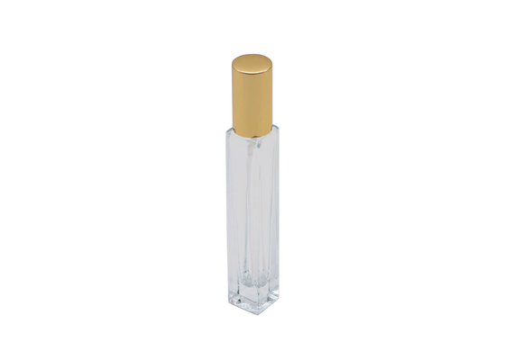 Altın Alüminyum Sprey Pompalı Kare Kolonya Parfüm Test Şişesi