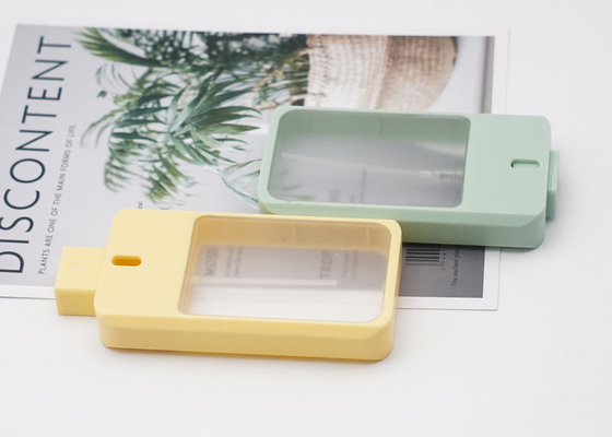 Sarı Renkli 38ml Plastik Atomizer Doldurulabilir Kredi Kartı Parfüm Şişesi
