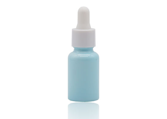 Kalite  Bluish Color Coating Essential Oil Dropper Bottles White Ceramic Bottle 30ml Fabrika