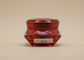 Kırmızı Elmas Şekli Boş Kozmetik Tencere ABS Plastik Kapak OEM Tasarımı Mevcut