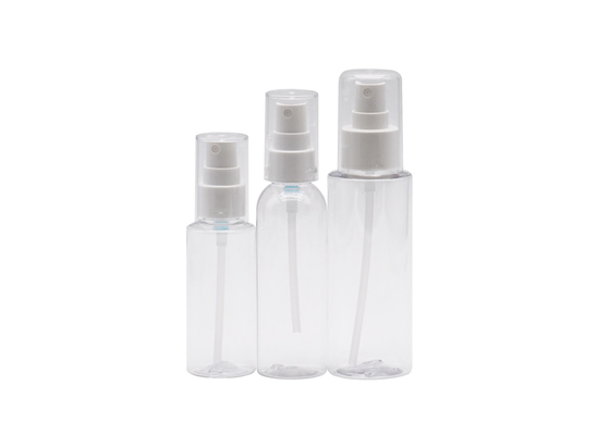 60ml 50ml Plastik İnce Misty Sprey Şişesi PE Kozmetik Yuvarlak Sprey Şişesi