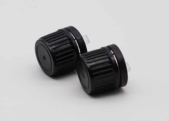 18 mm 20 mm Siyah Plastik Düzeltme Kanıtlı Filter Kapak Şişeler için