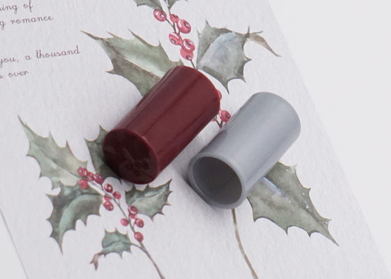 Gri ABS Plastik Parfüm Şişesi Kapağı Silindir Fea15 Kapakları İtmeli Çekme