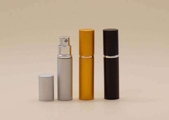 5 ml Altın Alüminyum Dolum Cam Sprey Şişeleri Parfüm Serigrafi Baskı Yüzey İşleme